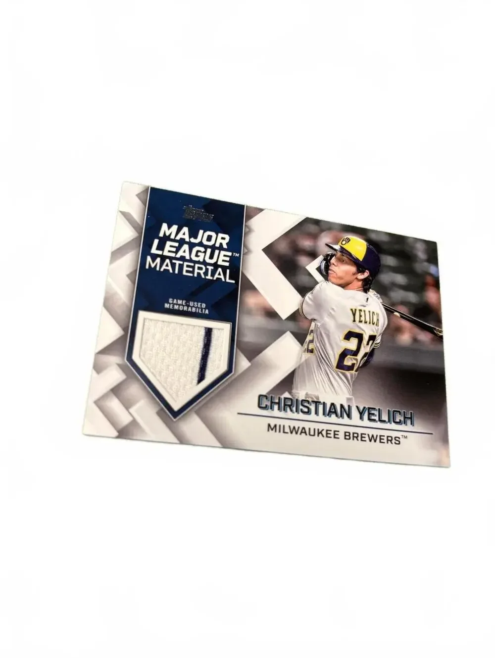2022 Topps Christian Yelich Game Used Relic Brewers